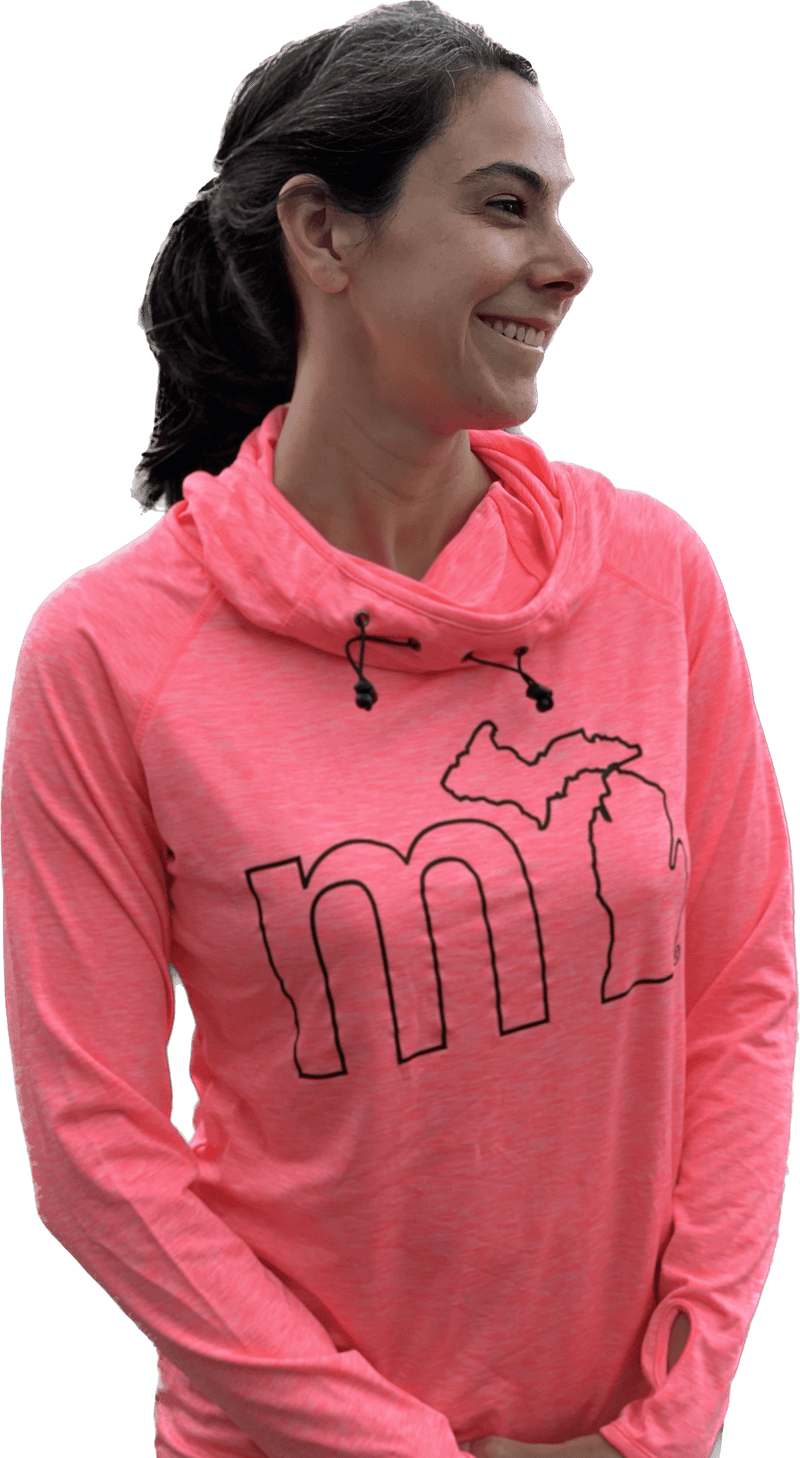 Load image into Gallery viewer, mi State of Mind cowl neck hoodie XS mi Women&#39;s Active Comfort Cowl Neck Hoodie
