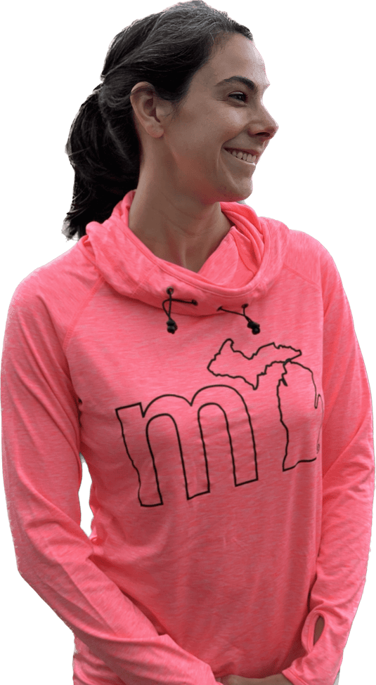 mi State of Mind cowl neck hoodie XS mi Women's Active Comfort Cowl Neck Hoodie