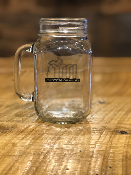 mi State of Mind Drinkware mi Mason Jar Glass Mug