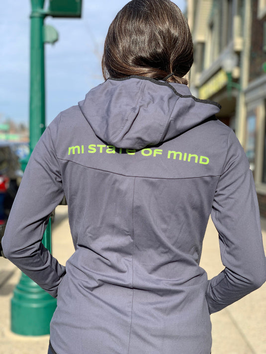 mi State of Mind Hoodie Zip up mi Women's Active Zip-up