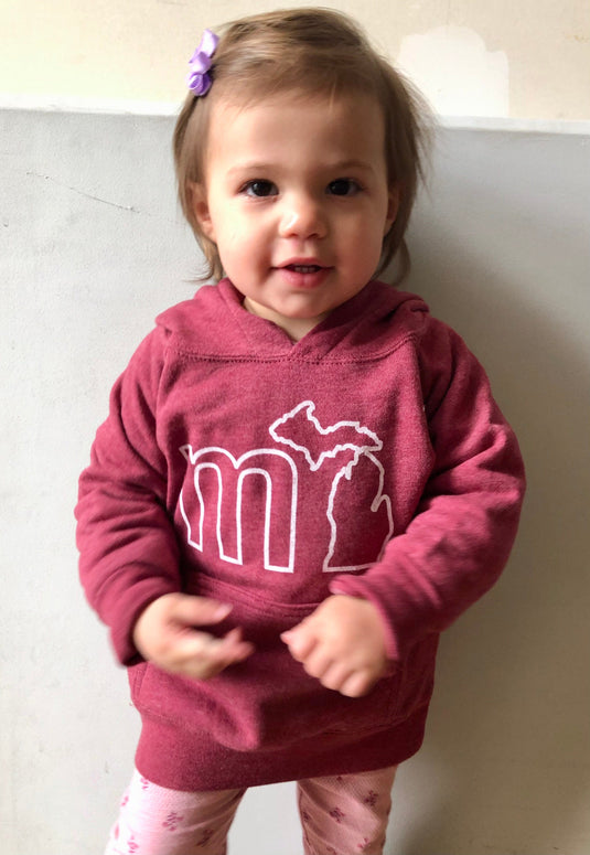 mi State of Mind Kids Hoodie mi Toddler Outline Hoodie