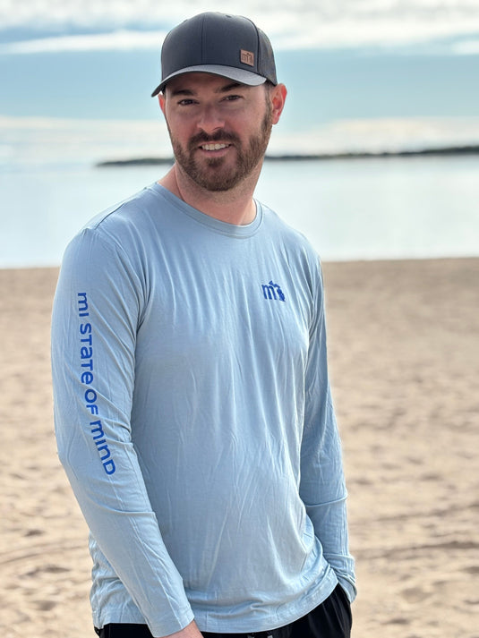 mi State of Mind long sleeve shirt Baby Blue / XS mi Bamboo Long Sleeves