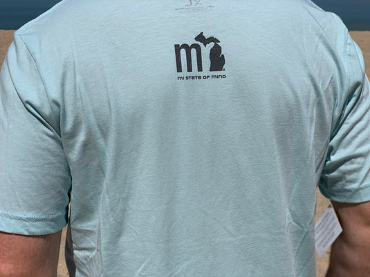 mi State of Mind T-shirt LELAND T - Ice Blue