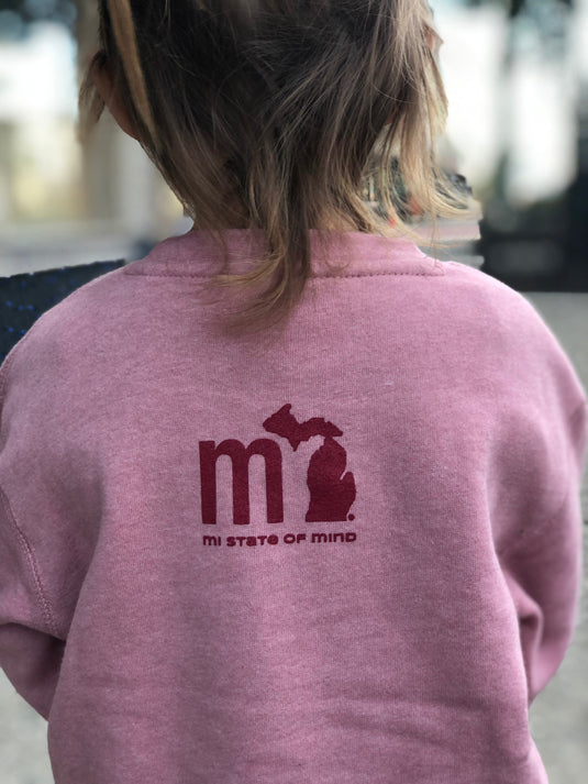 mi State of Mind toddler crewneck mi Toddler Crewneck Sweatshirt