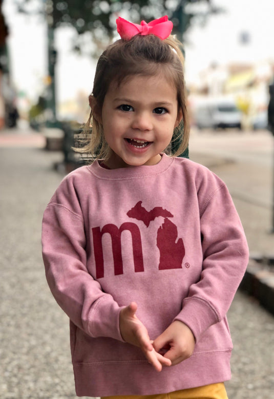 mi State of Mind toddler crewneck Orchid Heather / 2T mi Toddler Crewneck Sweatshirt