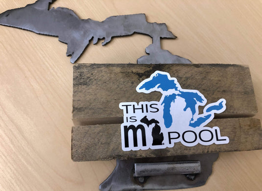 mi State of Mind car decal Great Lakes -