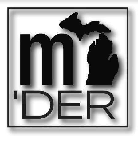 mi State of Mind car decal Matte Vinyl True Michigander Car Decal (4"x4")