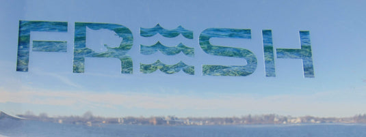 mi State of Mind car decal Traverse Bay Water Texture FRESH Decals - Scenic (2 types)