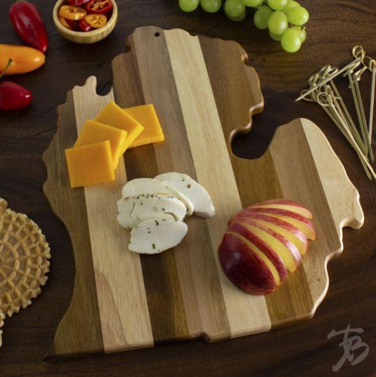 mi State of Mind cutting board mi Shiplap Michigan Cutting Board