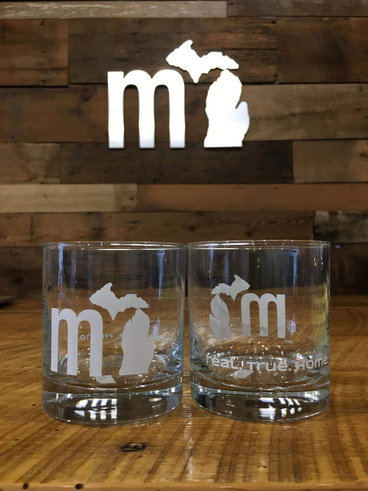 mi Whiskey Glasses (11 oz.) - Set of 2