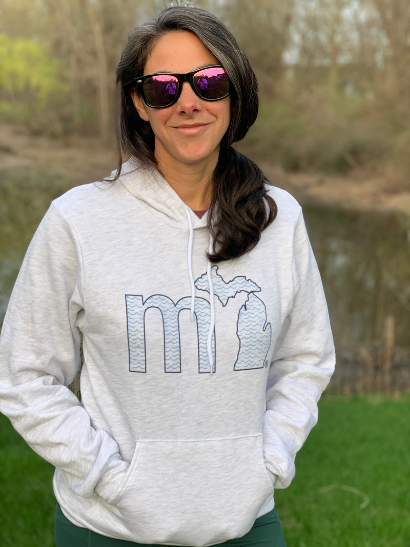 Load image into Gallery viewer, mi State of Mind Hoodie Ash / X-Small mi Water View Hoodie
