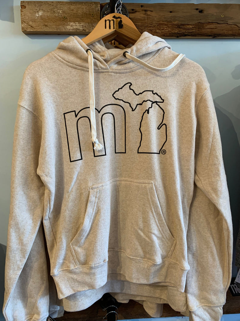 Load image into Gallery viewer, mi State of Mind hoodie Oatmeal / XS mi Tri-Blend Soft Outline Hoodie (7 colors)
