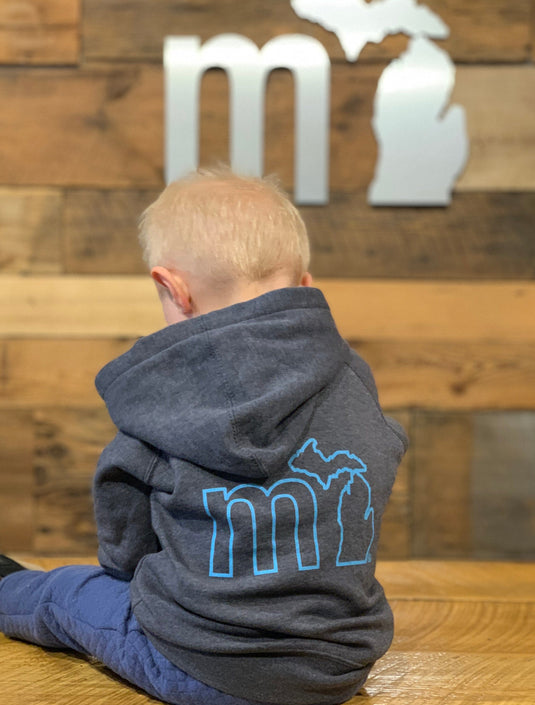 mi State of Mind Kids Hoodie mi Toddler Zip Up Hoodie (2 colors)