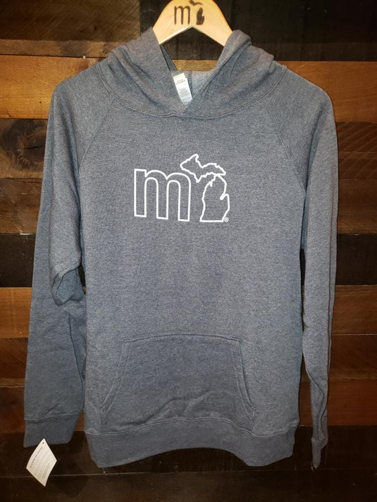 mi State of Mind Kids Hoodie mi Outline Kids Hoodie