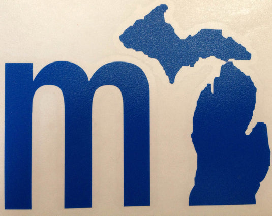 mi State of Mind Sticker mi Vinyl Car Decal (7 colors)
