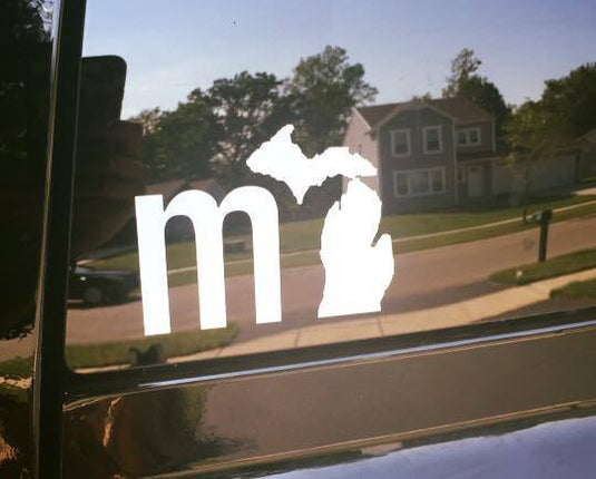 mi State of Mind Sticker mi Vinyl Car Decal (7 colors)
