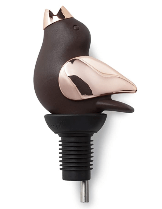 Load image into Gallery viewer, mi State of Mind wine pourer Brown/Copper Chirpy Wine Pourer
