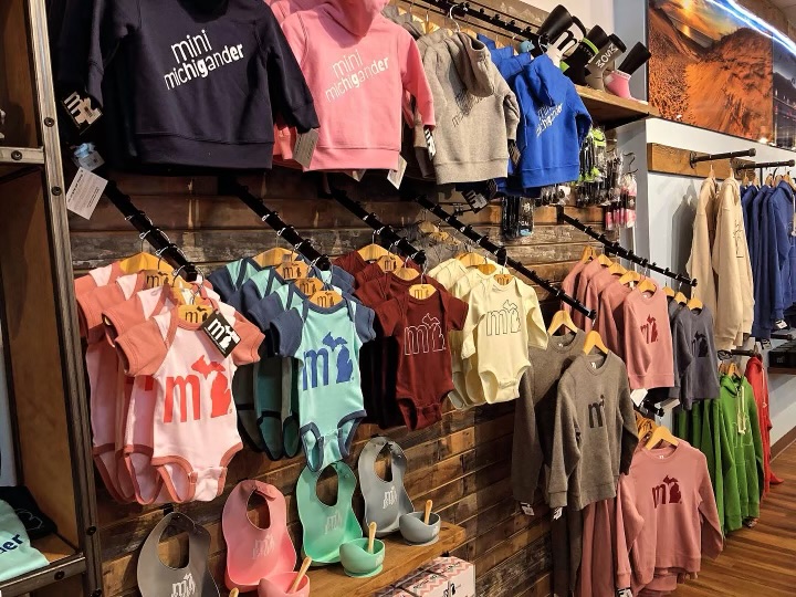 mini michigander kids section in store