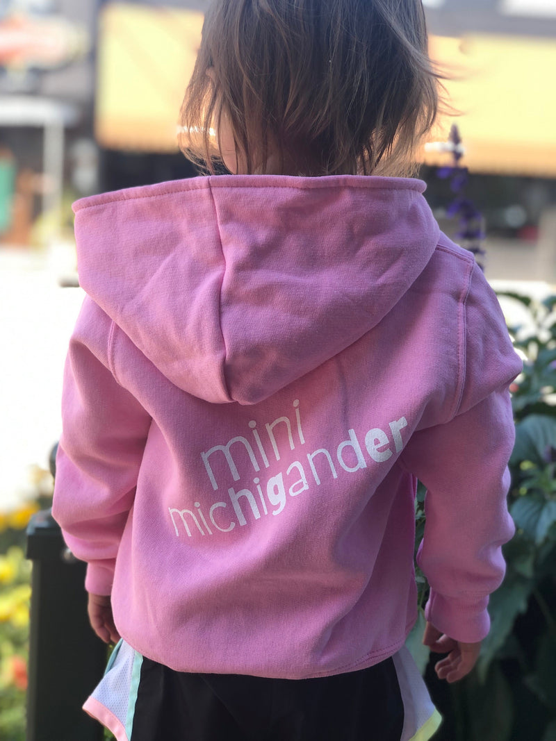 Load image into Gallery viewer, mi State of Mind Baby &amp; Toddler 2T / Pink mi Toddler &quot;mini michigander&quot; Zip Hoodie
