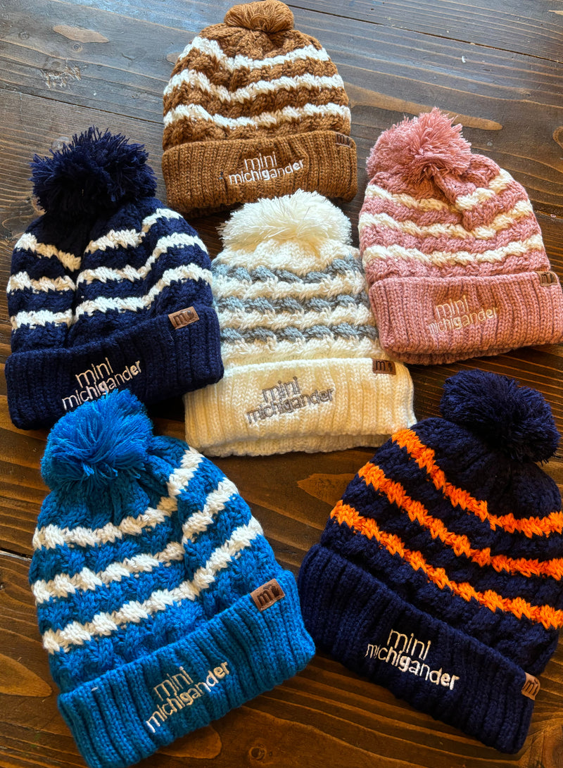 Load image into Gallery viewer, mi State of Mind beanie Mini Michigander Beanies
