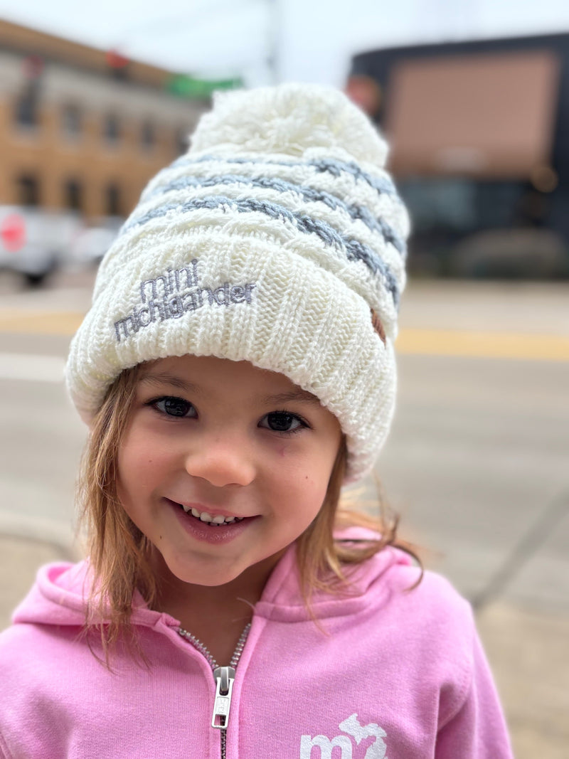 Load image into Gallery viewer, mi State of Mind beanie Mini Michigander Beanies
