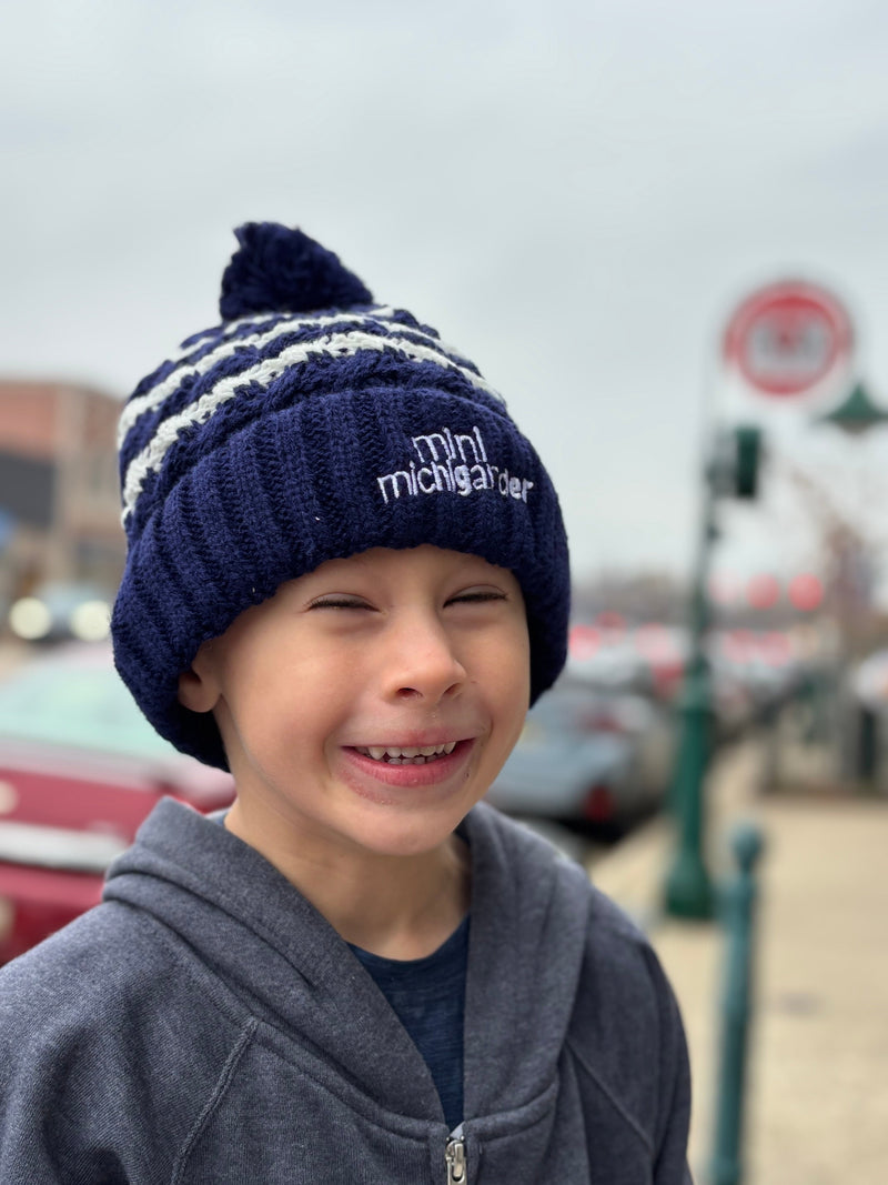 Load image into Gallery viewer, mi State of Mind beanie Mini Michigander Beanies
