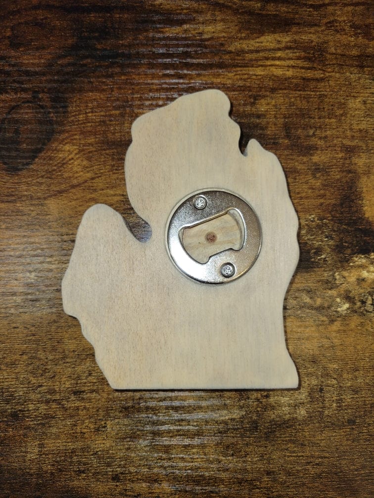 Load image into Gallery viewer, mi State of Mind bottle opener mi Wooden Bottle Opener
