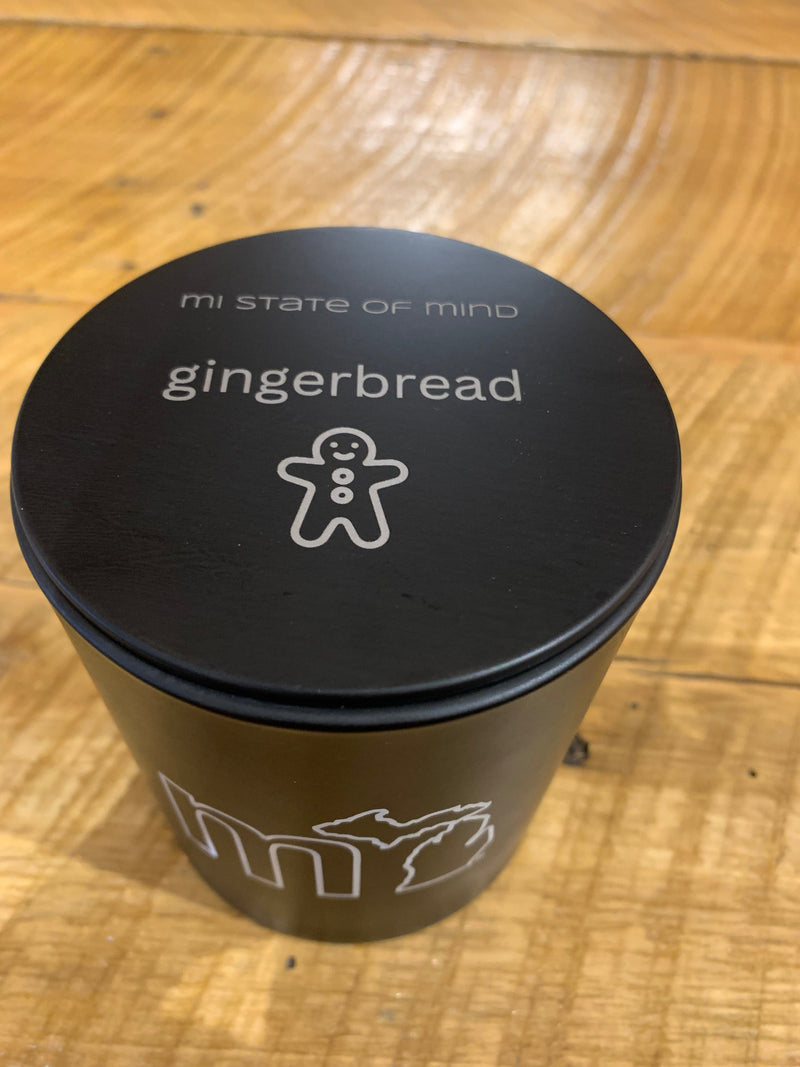 Load image into Gallery viewer, mi State of Mind candle Gingerbread mi Centerpiece Candle (11 oz.)
