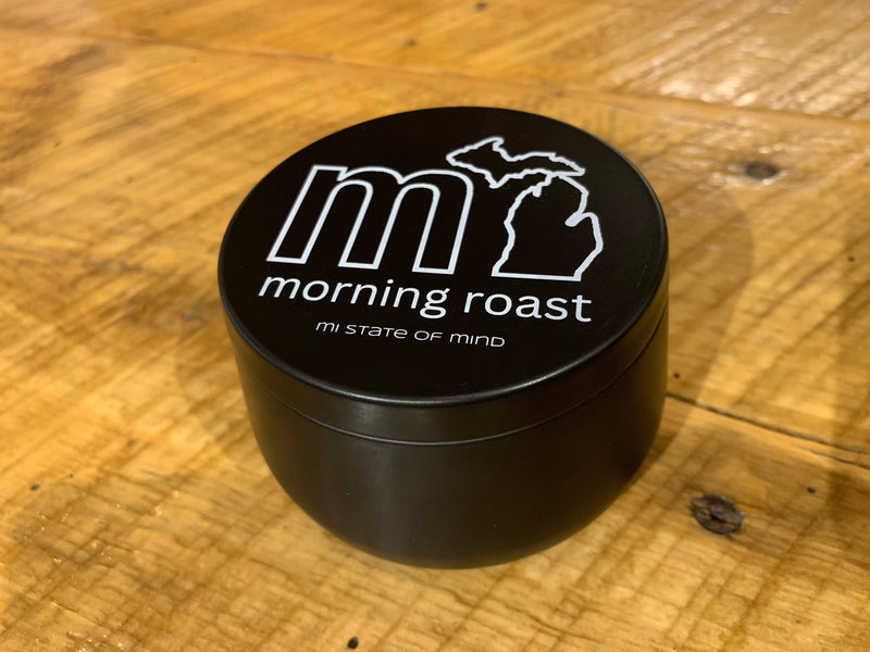 Load image into Gallery viewer, mi State of Mind candle Morning Roast mi Michigan Candles (8 oz jar)

