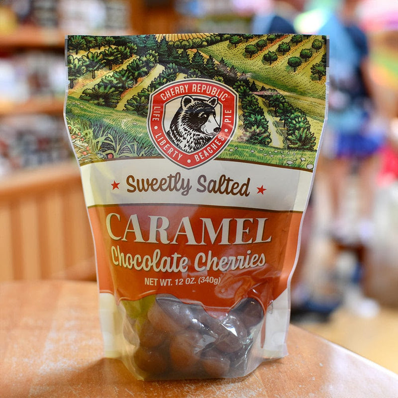 Load image into Gallery viewer, mi State of Mind Caramel: Milk / 6 oz Chocolate Covered Cherries
