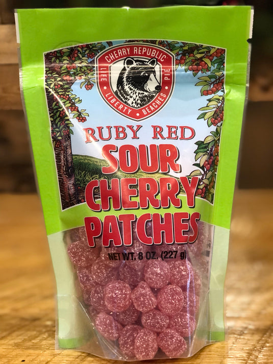 mi State of Mind cherry gummies Ruby Red Sour Patches Cherry Republic Gummies