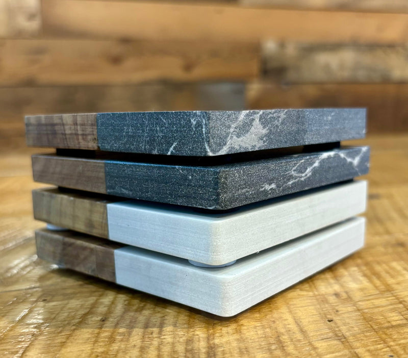 Load image into Gallery viewer, mi State of Mind coasters 4-pack / Combo (2 and 2) mi Lakehouse Coasters
