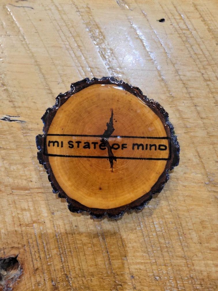 Load image into Gallery viewer, mi State of Mind coasters mi State of Mind mi Wood Coasters
