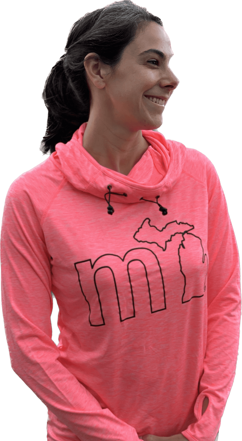mi Women s Active Comfort Cowl Neck Hoodie