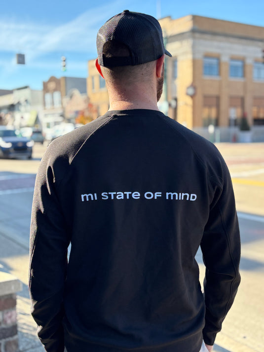 mi State of Mind crewneck sweatshirt mi State Flag Crew