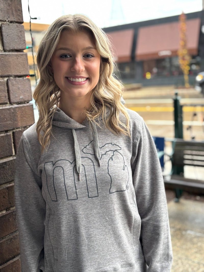 Load image into Gallery viewer, mi State of Mind Hoodie Heather Grey / S mi Women's Elevation Hoodie
