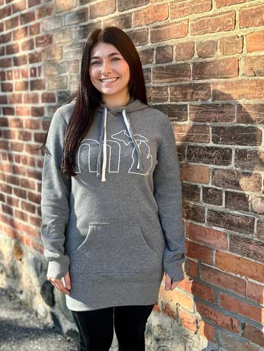 mi State of Mind Hoodie Heather Grey / XS mi Hoodie Dress