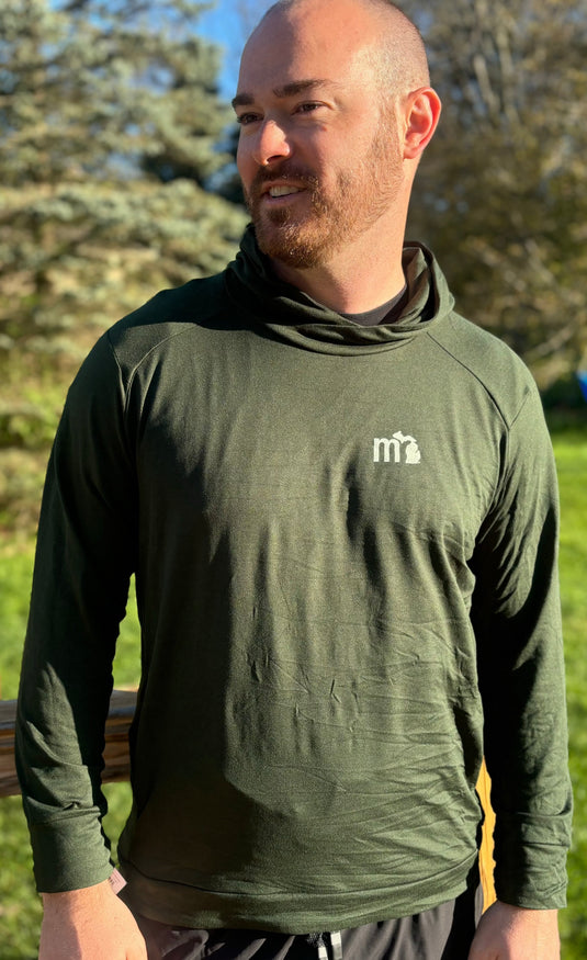 mi State of Mind Light Hoodie Green / Small mi Soft Flex Hoodie