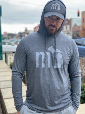 mi State of Mind Light Hoodie mi Tri-Blend Lightweight Hoodie