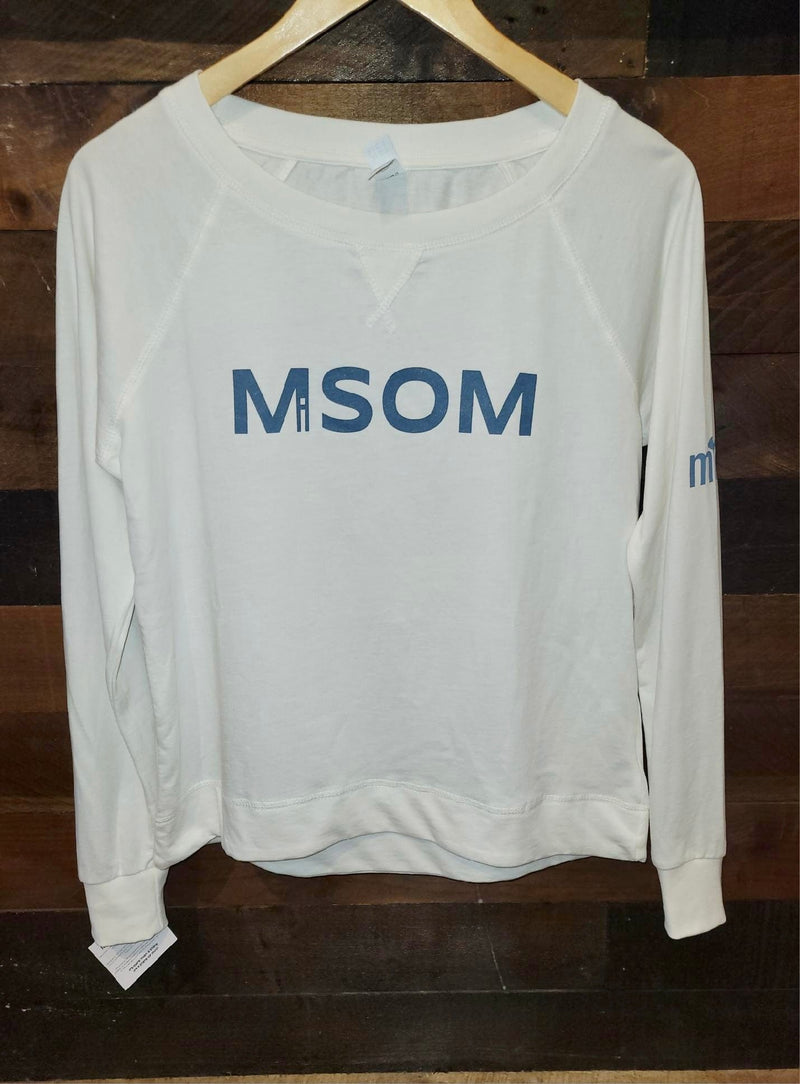 Load image into Gallery viewer, mi State of Mind long sleeve shirt Gardenia (off-white) / XS MiSOM Women&#39;s Long Sleeve Crewneck
