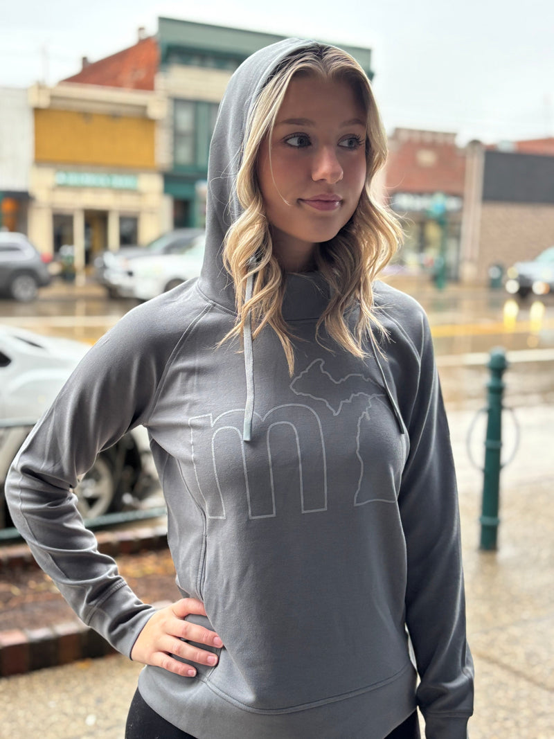 Load image into Gallery viewer, mi State of Mind mi Women’s Summit Hoodie

