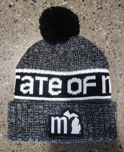 mi State of Mind pom beanie THE “mi” Beanie