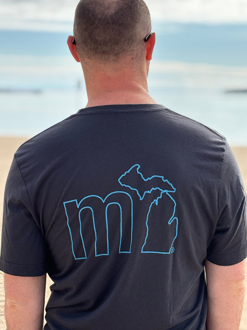 Load image into Gallery viewer, mi State of Mind T-shirt mi Unisex Outline T (2 colors)
