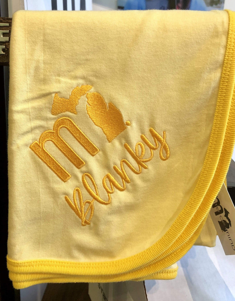 Load image into Gallery viewer, mi State of Mind Baby Blanket Yellow mi Baby Blanky
