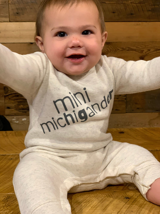 mi State of Mind Baby One-Pieces 6 months Mini Michigander Baby Fleece One-Piece