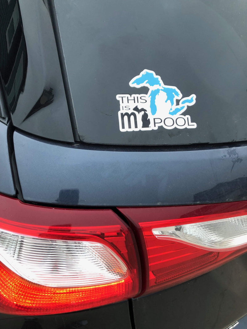 Load image into Gallery viewer, mi State of Mind car decal Great Lakes - &quot;This is mi Pool&quot; Vinyl Car Decal
