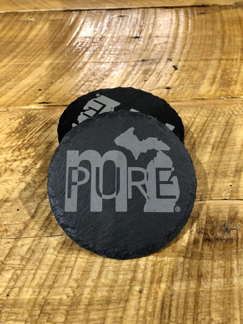 Load image into Gallery viewer, mi State of Mind coasters mi PURE Slate Coasters
