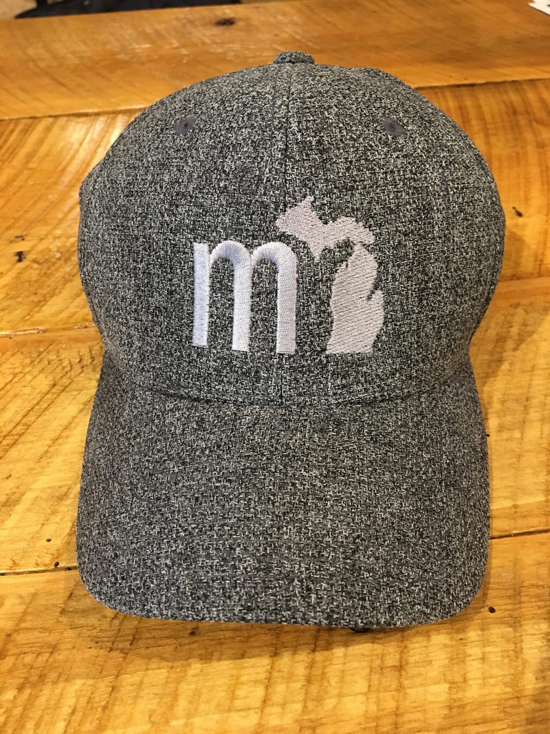 Load image into Gallery viewer, mi State of Mind Headwear Heather Charcoal / S/M mi Heather FlexFit Cap (2 colors)
