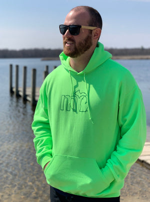 mi State of Mind hooded sweatshirt Neon Green / X-Small mi Color Blast Hoodie