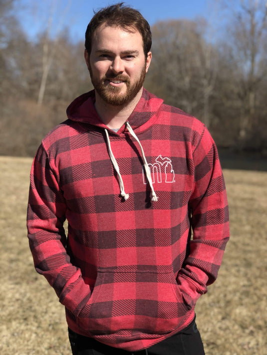Michigan Vintage Buffalo Plaid Hoodies mi State of Mind